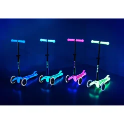 Micro Scooter, Mini Deluxe Glow LED Plus – Frosty Pink