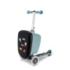 Micro Suitcase and Scooter in One - Junior Patch & Play - Frosty Blue