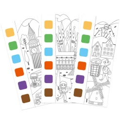 mierEdu, Watercolor Painting Booklet - Globetrotter