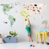 Mimi Lou Wall Sticker, Giant World Map