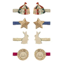 Mimi & Lula - 8 Hair Clips - Mini Circus