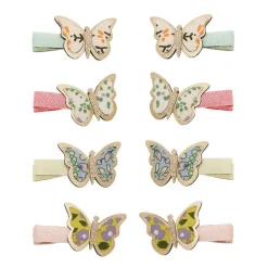 Mimi & Lula 8 Hair Clips, Mini Floral Butterfly Spring on the Farm