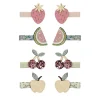 Mimi & Lula 8 Hair Clips, Mini Fruit Salad "Spring on the Farm" Collection