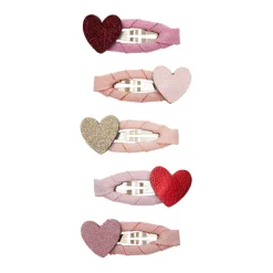 Mimi & Lula 5 Hair Clips, Mini Heart Valentines