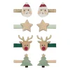 Mimi & Lula 8 Hair Clips, Mini Santa Christmas