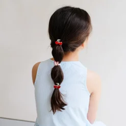 Mimi & Lula 6 Hair Elastics, Mini Red Cherries Mon Cheri