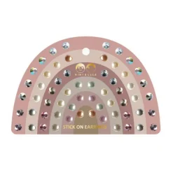 Mimi & Lula Self-Adhesive Ear Stickers 30 Pairs - Pink Gem Earrings
