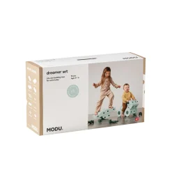 Modu Foam Building Toy, Dreamer Set, 34 Pieces - Ocean Mint/Forest Green