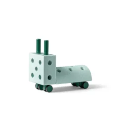 Modu Tiny Ride, Foam Activity Toy, 10 Pieces - Ocean Mint/Forest Green