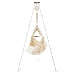 Moonboon Classic Bundle: Cradle Hammock with Connect Classic Motor and Stand - Nature