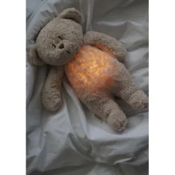 Moonie 2.0, Organic Humming Bear with Pink Noise and Lamp - Sand