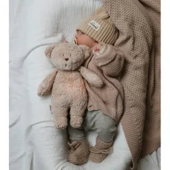 Moonie 2.0, Organic Humming Bear with Pink Noise and Nightlight – Grey