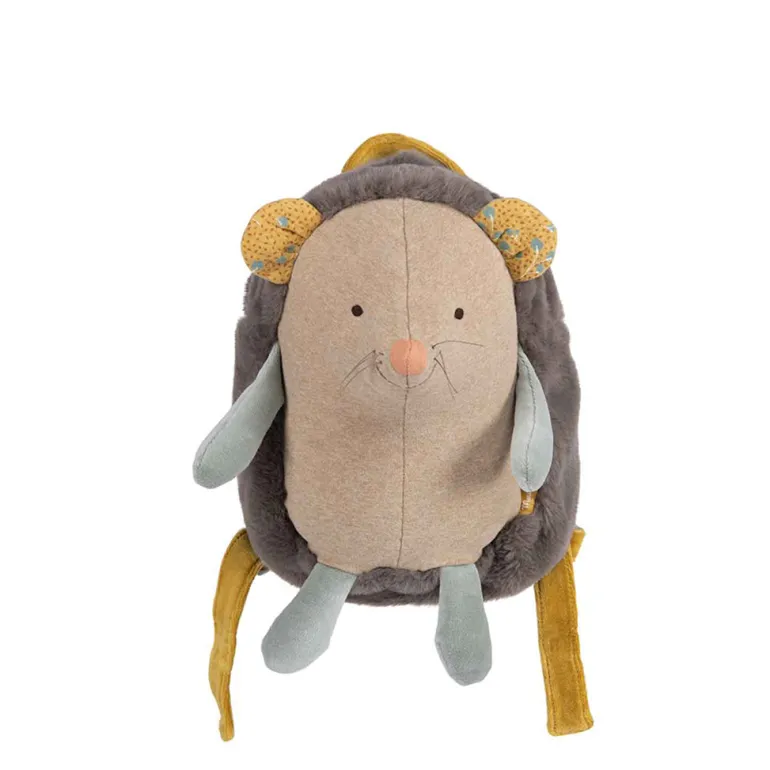 Moulin Roty Backpack with Hedgehog, 32 cm