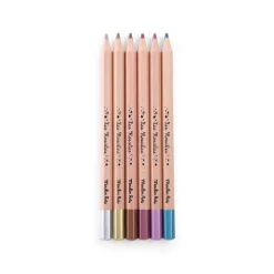 Moulin Roty Colored Pencils 6 pcs, Metallic - Les Rosalies