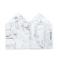 Moulin Roty Coloring Book with 150 Stickers, Les Minouchkas