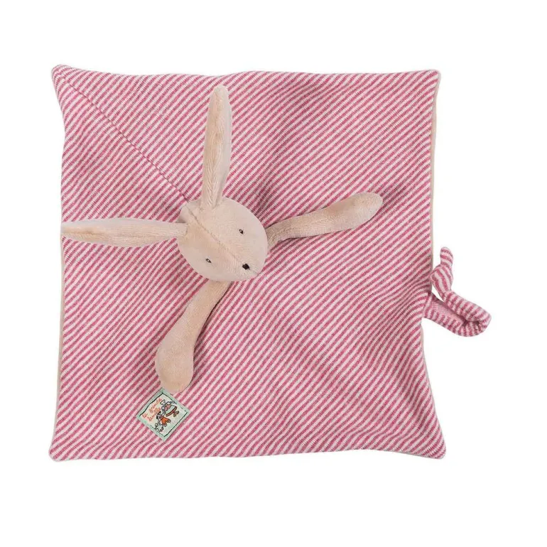 Moulin Roty Comfort Blanket, Sylvain the Rabbit - La Grande Famille