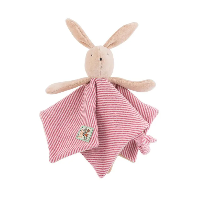 Moulin Roty Comfort Blanket, Sylvain the Rabbit - La Grande Famille