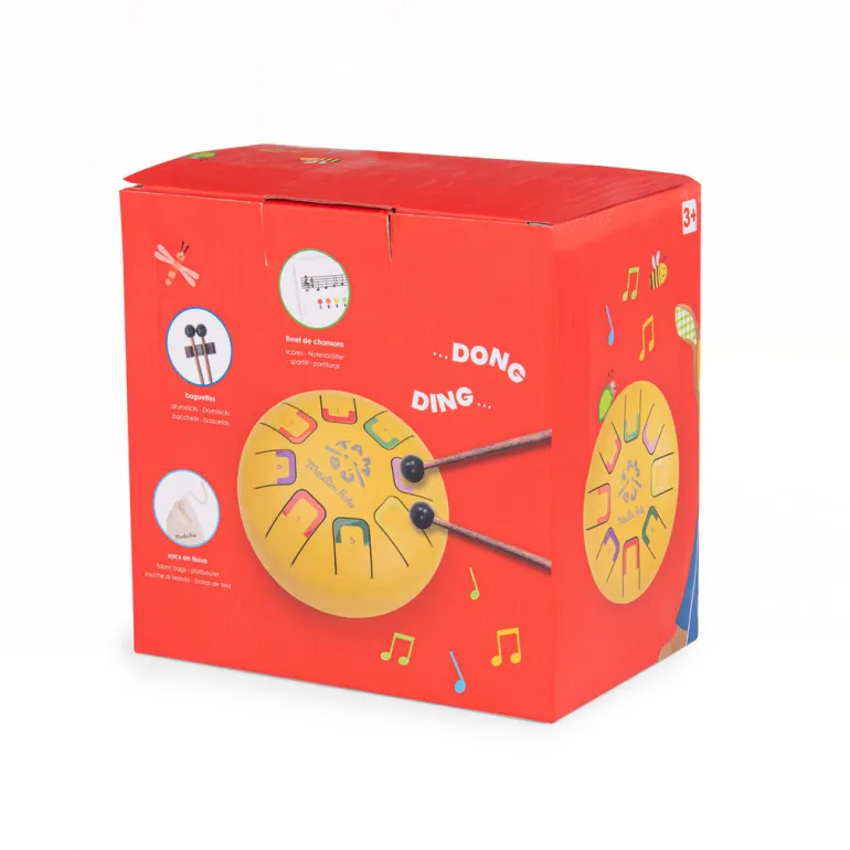 Moulin Roty Tongue Drum, Small Yellow - Les Popipop
