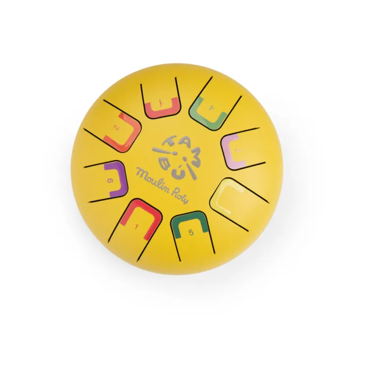 Moulin Roty Tongue Drum, Small Yellow - Les Popipop