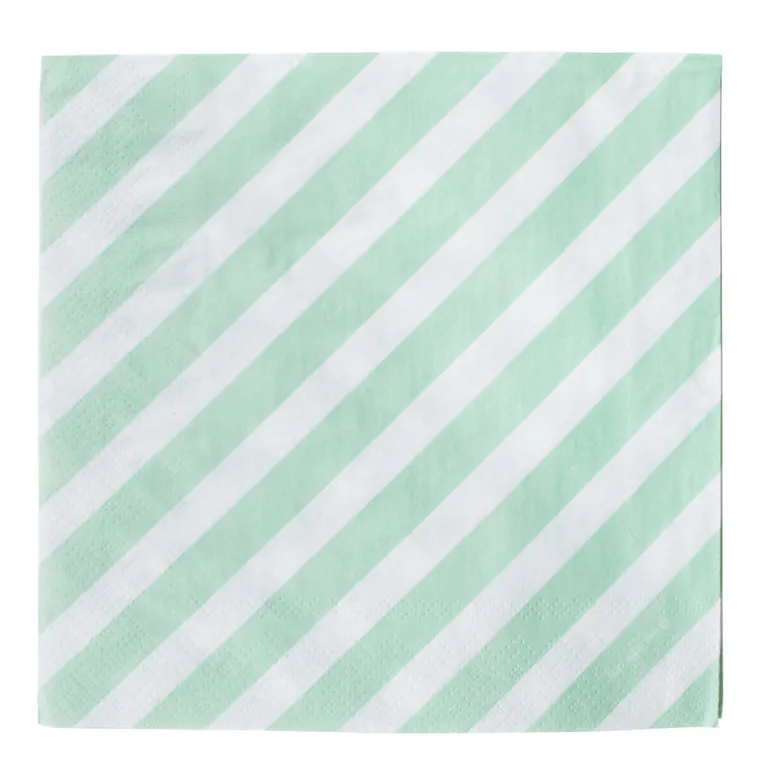 My Little Day Napkins, Aqua Stripes - Pack of 20