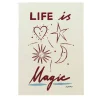 Nephthys Illustrated Poster, Life is Magic - A4