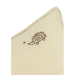 Nobodinoz Cushion, Washed French Linen, 50 x 30 cm - Green Tea
