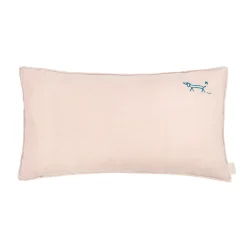 Nobodinoz Cushion, Washed French Linen, 50 x 30 cm – Mauve Pink