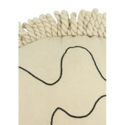 Nobodinoz Enzo Hedgehog Pillow, Washed Linen, Green Tea