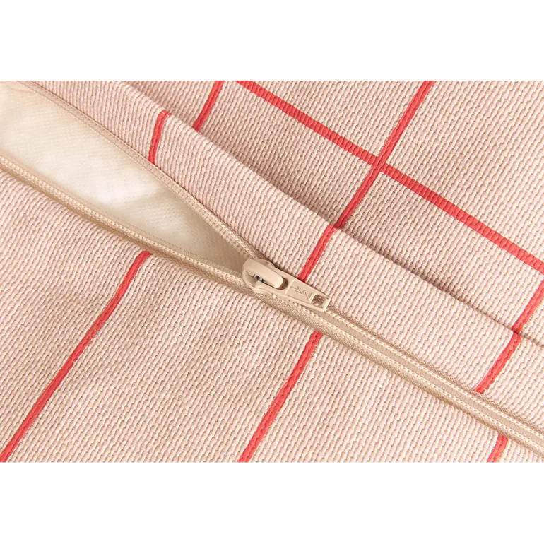 Nobodinoz Vibes armchair sækkestol, Pink red grid