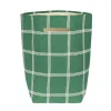 Nobodinoz Vibes Storage Basket, Large – Green White Windowpane