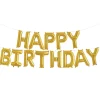 Northstar Balloons, Happy Birthday Garland - Gold Foil