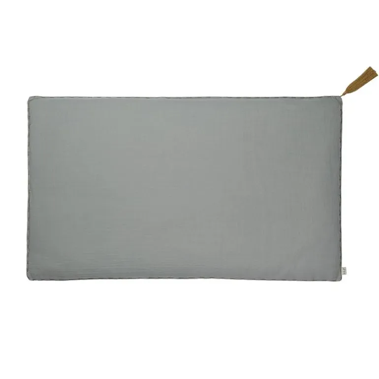 Numero 74 Cushion with Tassel, 40 x 70 cm - Silver Grey