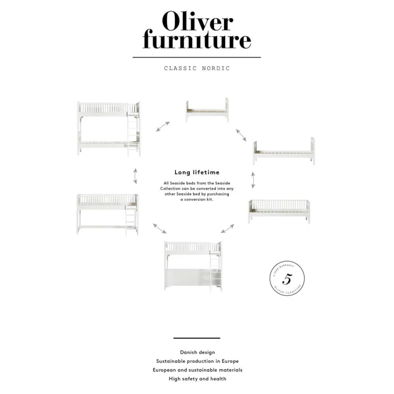 Oliver Furniture Classic Seaside Half-High Bed