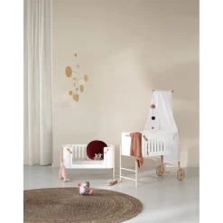 Oliver Furniture, Wood Co-sleeper, Cradle and Bench - Multifunctional Baby Bed