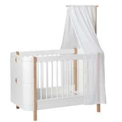 Oliver Furniture Wood Holder for Mini+ Basic Bed Canopy or Mobile, White