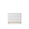 Oliver Furniture Wood kommode, m. 3 skuffer - Hvid/eg