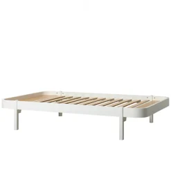 Oliver Furniture, Wood Lounger, 120 x 200 cm – White