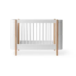 Oliver Furniture, Wood Mini+ Crib excl. Junior Kit - White/Oak