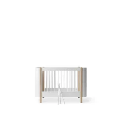 Oliver Furniture, Wood Mini+ Crib excl. Junior Kit - White/Oak