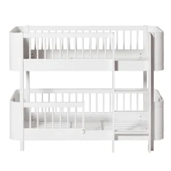 Oliver Furniture, Wood Mini+ Mid-Height Bunk Bed - White