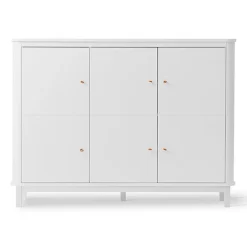 Oliver Furniture Wood multiskab m. 3 døre, hvid