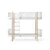 Oliver Furniture, Wood Original, Bunk Bed – Oak with ladder at the front