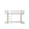 Oliver Furniture, Wood Original, Half-High Bed - White/Oak