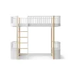 Oliver Furniture, Wood Original High Bed – White/Oak