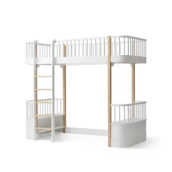 Oliver Furniture, Wood Original High Bed – White/Oak