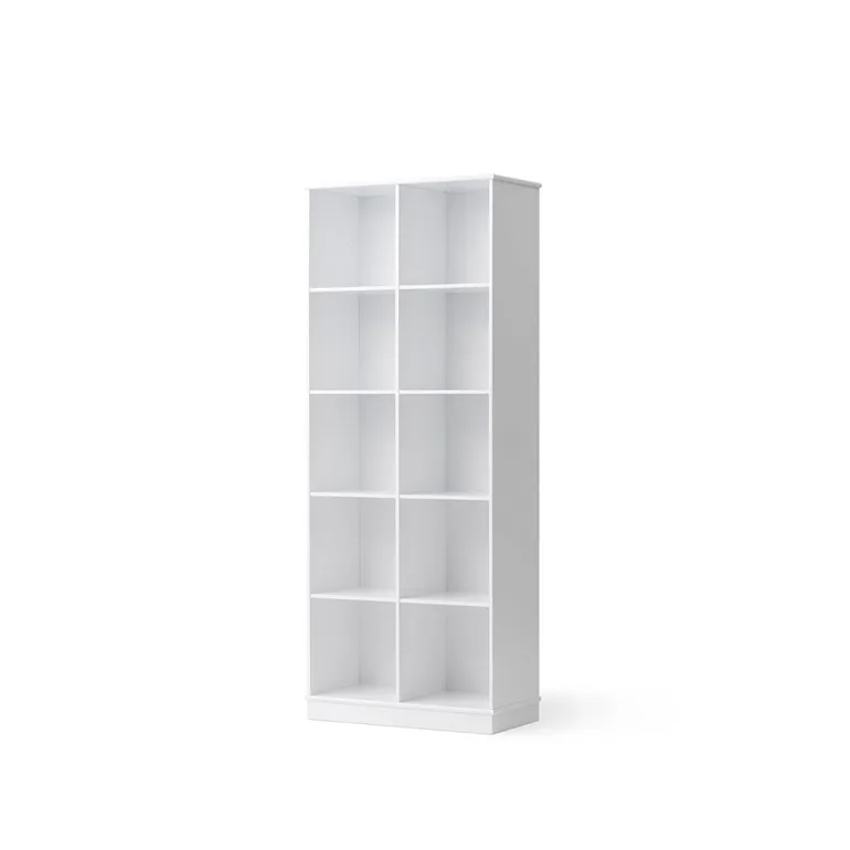 Oliver Furniture Wood reol, 2x5 rum lodret m sokkel