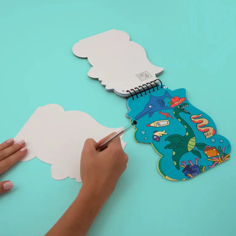 Omy Activity Notebook with Stickers, Dino