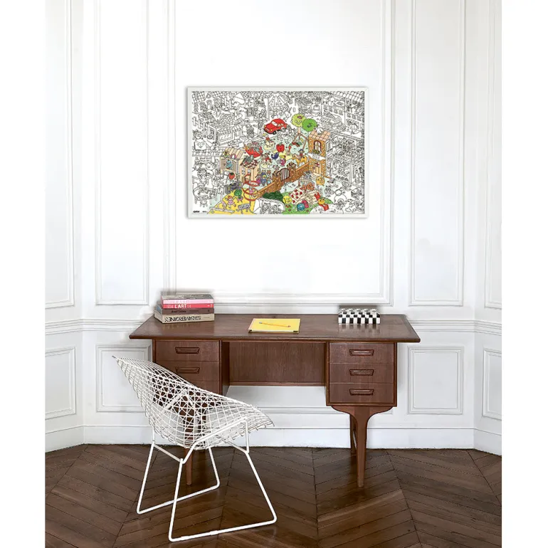 Omy Large Coloring Poster, 70 x 100 cm - Kids Life