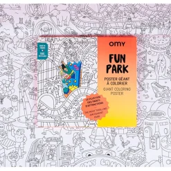 Omy Large Coloring Poster, 70 x 100 cm - Fun Park