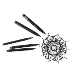 Ooly Black Pens Set of 5, The Ink Works Collection